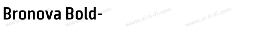 Bronova Bold字体转换